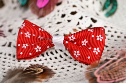 Hair bow handmade rep ribbon hair accessories hair clips barrettes for babies - MADEheart.com