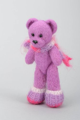 Soft woolen bear toy  - MADEheart.com