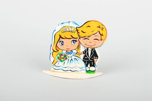 Funny handmade plywood figurine wedding decor cool rooms decorative use only - MADEheart.com