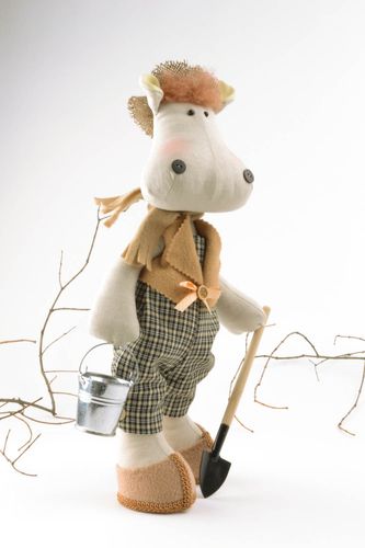 Brinquedo macio artesanal Hipopótamo - MADEheart.com