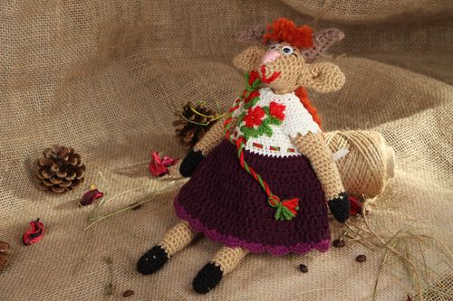 Crochet toy Goat - MADEheart.com