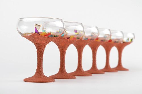 Copas de champagne hechos a mano de cristal utensilios de cocina regalo original - MADEheart.com