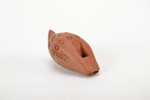Petit sifflet en céramique Oiseau fait main - MADEheart.com