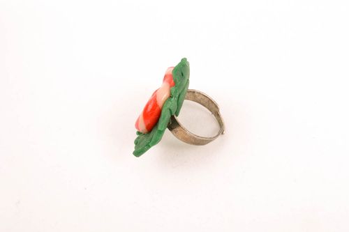 Unusual polymer clay ring - MADEheart.com