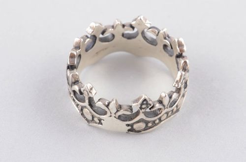 Кольцо ручной работы бронзовое кольцо симпатичное женское кольцо в виде короны - MADEheart.com