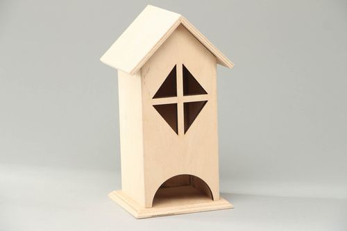 Teebeutel Haus aus Holz - MADEheart.com