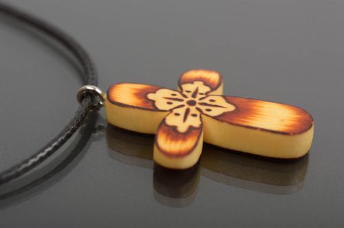 Handmade pendant designer cross unusual cross gift ideas accessory for women - MADEheart.com