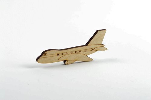 Forme en bois fait main Objet scrapbooking avion Loisirs créatifs original - MADEheart.com
