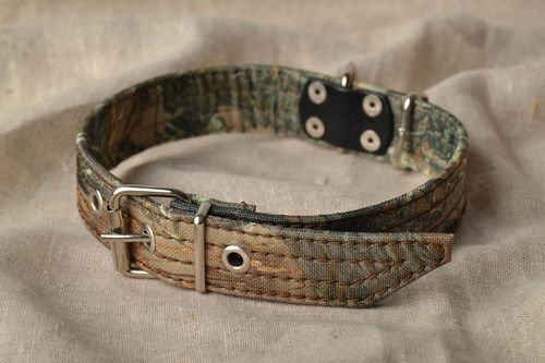 Collier chien camouflage fait main - MADEheart.com
