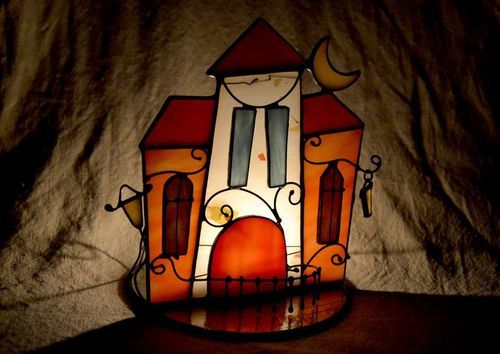 Stained glass candlestick - MADEheart.com