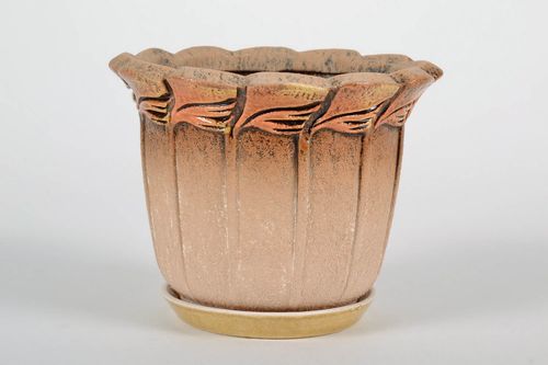 Handmade flower pots clay flower pot unusual gift for women home decor - MADEheart.com