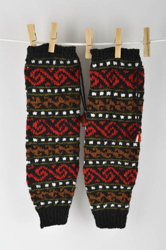 Polainas tejidas a mano de lana natural ropa para mujer regalo original  - MADEheart.com