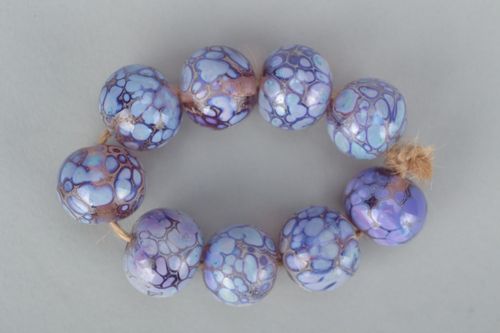 Kit de perles en verre fait main Raisin - MADEheart.com