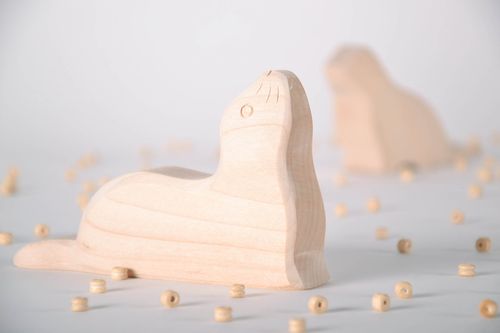 Wooden Toy Seal - MADEheart.com