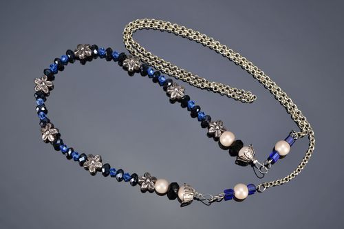 Crystal bead necklace - MADEheart.com