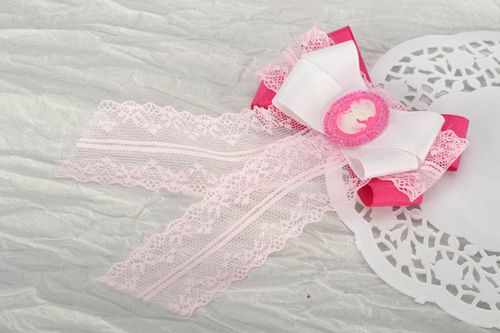 Broche de cinta Corbata rosada - MADEheart.com