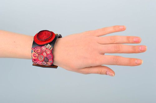 Braccialetto in pelle fatto a mano accessorio originale bracciale di moda - MADEheart.com