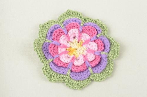 Handmade textile tender flower unusual fittings for brooch unusual blank - MADEheart.com
