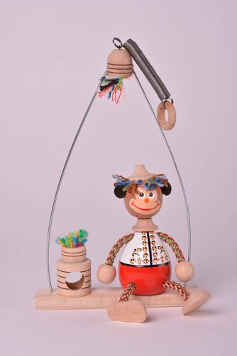 Необычная игрушка ручной работы игрушка из дерева подарок для ребенка обезьяна - MADEheart.com