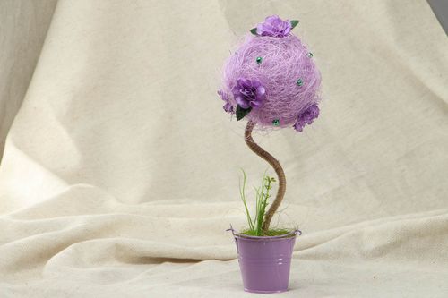 Handmade tree of happiness of lilac color - MADEheart.com