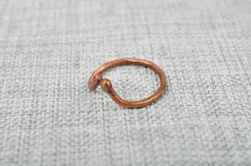 Anillo de cobre hecho a mano bisutería de moda regalo original para mujeres - MADEheart.com