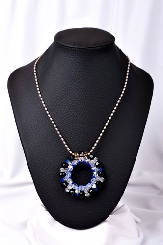 Handmade pendant designer pendant beaded pendant for women unusual gift - MADEheart.com
