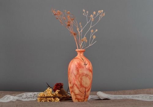 Vaso de madeira para flores secas - MADEheart.com