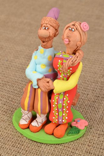 Figura de cerámica Familia de cosacos - MADEheart.com