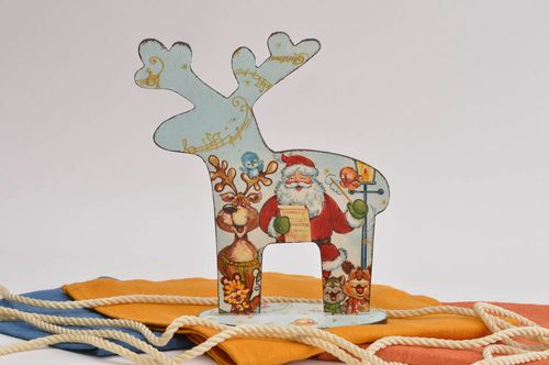 Decoración navideña artesanal elemento decorativo para hogar regalo original - MADEheart.com
