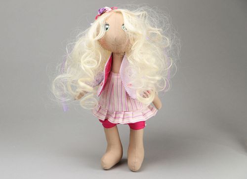 Handmade textile doll - MADEheart.com