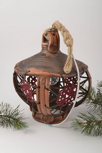 Lámpara de cerámica artesanal colgante elemento decorativo regalo original - MADEheart.com