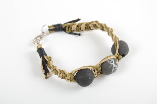 Geflochtenes Armband handgemachter Schmuck Armband mit Kugeln Schmuck für Frauen - MADEheart.com