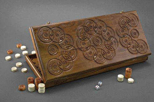 Backgammon sculpté - MADEheart.com