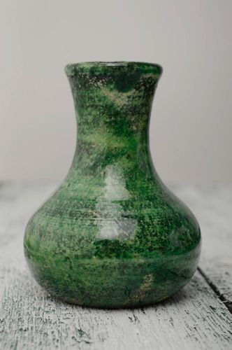 Vase céramique vert fait main  - MADEheart.com