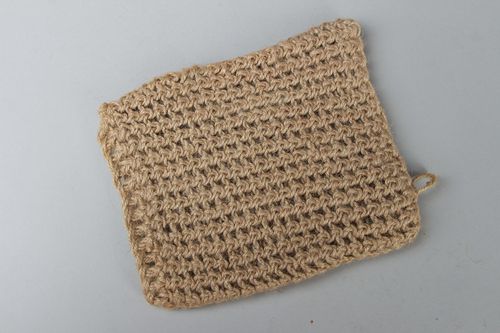 Éponge de bain tricotée faite main - MADEheart.com