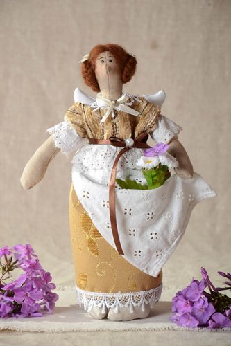Handmade Stoff Puppe Haus Dekoration Deko Figur Geschenk für Frau Wirtin - MADEheart.com
