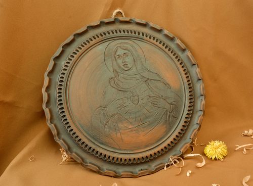 Keramik Heiligenbild handgefertigt  - MADEheart.com