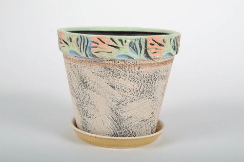 Pot de fleurs en céramique fait main  - MADEheart.com