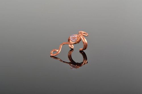 Ear cuff de cobre, alambrismo - MADEheart.com