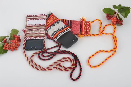 Handmade Taschen für Smartphones Handy Hüllen Tasche für Handy Stoff Handtaschen - MADEheart.com