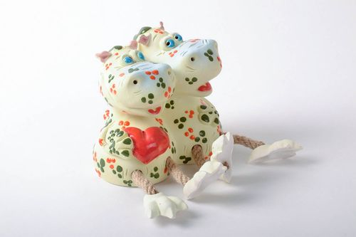 Dragoni salvadanaio fatto a mano in ceramica dipinto a mano idea regalo  - MADEheart.com