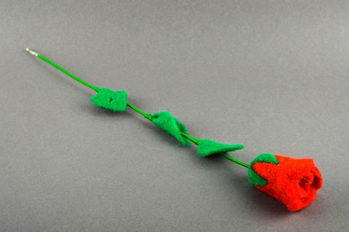 Handmade artificial flower unusual designer present cute woven accessories - MADEheart.com