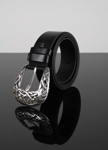 Cinturón de cuero natural hecho a mano ropa masculina accesorio de moda - MADEheart.com