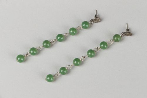 Lange Ohrringe aus künstlichen Perlen - MADEheart.com