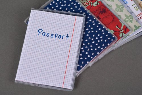 Étui passeport fait main Protège-passeport Cadeau original Feuille blanche - MADEheart.com