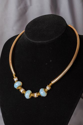 Collar largo hecho a mano joya con piedras naturales regalo original para mujer  - MADEheart.com