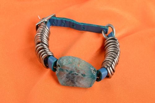 Leather bracelets for women handmade bracelet metal jewelry fashion accessories - MADEheart.com
