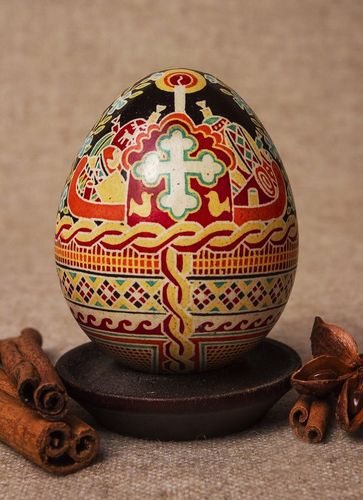 Huevo pintado de Pascua Cesta de Pascua - MADEheart.com