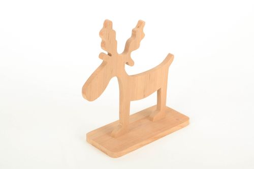 Figurine de bois à décorer faite main - MADEheart.com