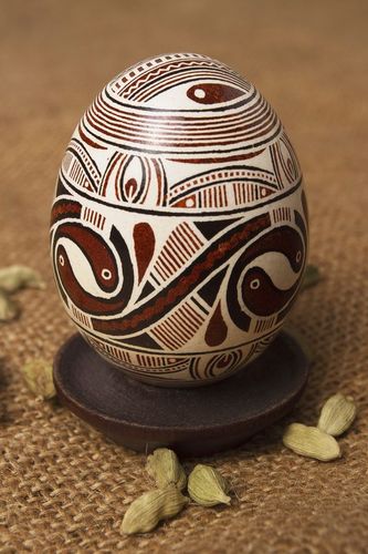 Ovo de Páscoa feitos à mão ovo pintado - MADEheart.com